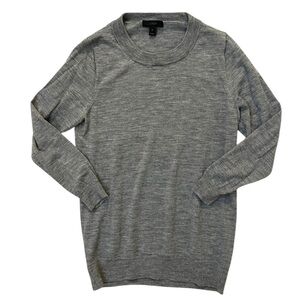 J.Crew women’s 100% Merino Wool Gray Sweater size small